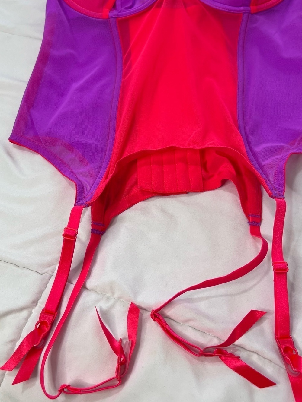 Savage X Fenty I Dare Hue Mesh Bustier size L - Picture 5 of 15